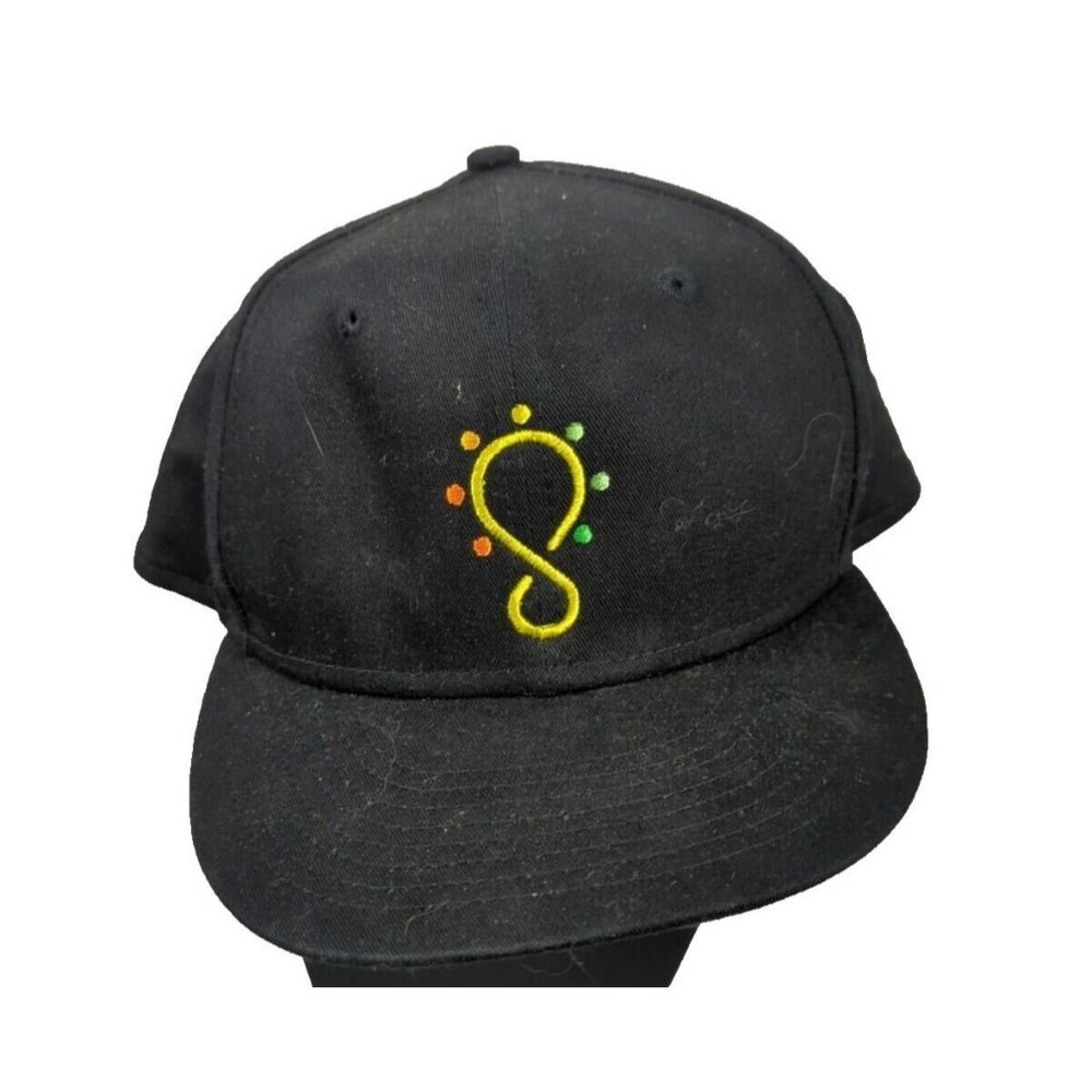 Era 9fifty Flat Snapback‎ Hat Cap Logo  100% Cotton Infinity Logo Black Vtg